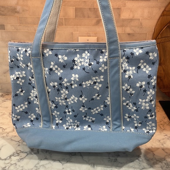 Draper James Lands-End collaboration Medium tote chambray blue - new and unused - Picture 5 of 10
